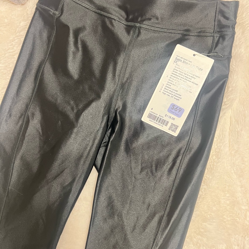 Lululemon NWT Satin Shine HR Tight 25"